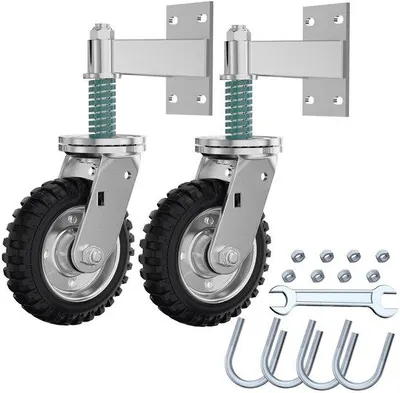 Obrázek produktu pro Otočné kolo s tlumičem nárazů, 15 cm, pro kovovou bránu, nosnost 225 kg
