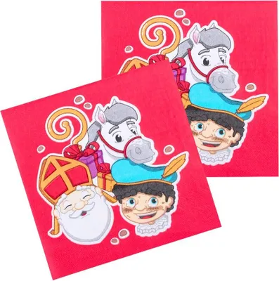 Produktbild von 12 Nikolaus Servietten