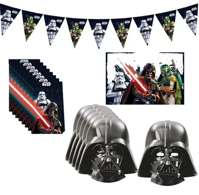 Produktbild von 16-tlg. Star Wars Galaxy Partyset für Kindergeburtstag