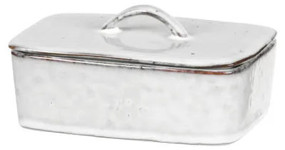 Immagine prodotto di Contenitore per burro Broste Copenhagen, stile nordico, in Vetroceramica color sabbia, con coperchio