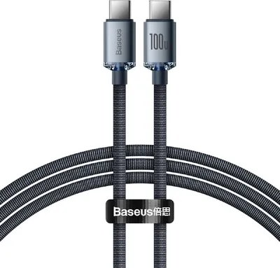 Image de Câble USB-C Baseus Crystal Shine PD 100W 1,2m Noir