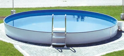 Produktbild von Steinbach Stahlwand Swimming Pool "Styria rund" sandfarbene Poolfolie Ø 400 x 120 cm