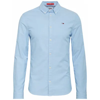 Produktbild von Tommy Jeans Slim Fit Oxford Stretch  Blau - Große XXL