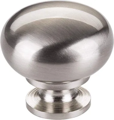 Productafbeelding van Ronde Meubelknop in RVS-look voor Kast en Lade Diameter 32,5 mm
