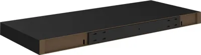 Image de vidaXL Étagère murale flottante noire 60x23,5x3,8 cm MDF