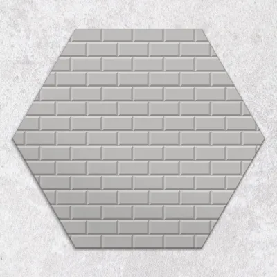 Produktbild von Glas-Herdabdeckplatten Glaskeramikkochfeld-Abdeckung Spritzschutz Glas hexagon 40 cm farbige Ziegel