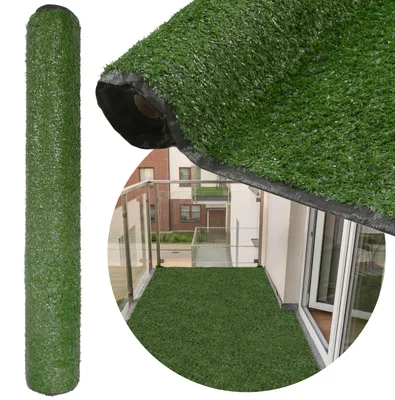 Produktbild von Kunstrasen für den Garten, Kunstrasenrolle für Balkon und Terrasse, 1 × 5 m, Höhe 10 mm