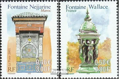 Produktbild von Briefmarken Frankreich 2001 Mi 3577-3578 (kompl.Ausg.) postfrisch Kulturerbe