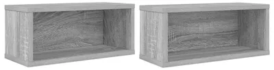 Zdjęcie produktu dla Półka na płyty CD, 2 sztuki, kolor Sonoma, wymiary: 40 x 17 x 17 cm