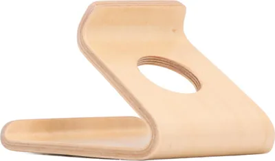 Obrázok produktu pre Stojan na telefón Trisar, ergonomický držiak na mobilný telefón z orechového dreva do kancelárie (svetlá farba)