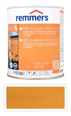 Obrázek produktu pro REMMERS UV+ Lazura - dekorativní lazura na dřevo 0.75 l Borovice