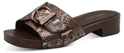 Produktbild von Tamaris Pantolette - Braun / Snake Textil