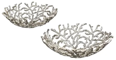 Immagine prodotto di Casablanca Schale, "Twigs", Aluminium, silberfarben, , H. 13 cm, D. 36 cm 43470
