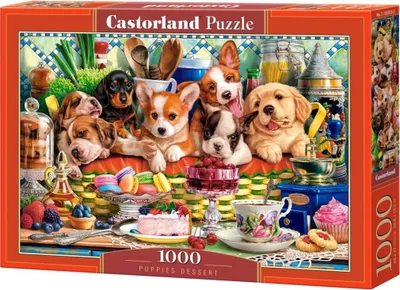 Zdjęcie produktu dla Puzzle 1000 Puppies Dessert C-105335-2