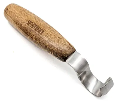 Produktbild von Schnitzhakenmesser für die rechte Hand mit 11/16 Zoll breiter Klinge, gehärtet nach HRC 61