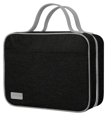 Produktbild von Hängender Kulturbeutel, wasserdicht für Damen und Herren, faltbare Reise-Waschtasche mit doppeltem Reißverschluss