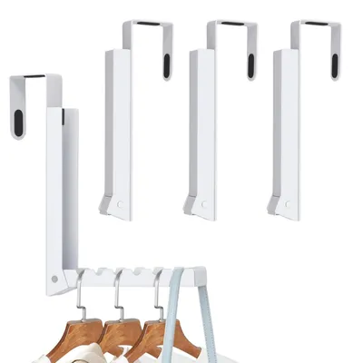 Image de Omgoods - Lot de 4 cintres pliables à suspendre sur la porte pour vêtements