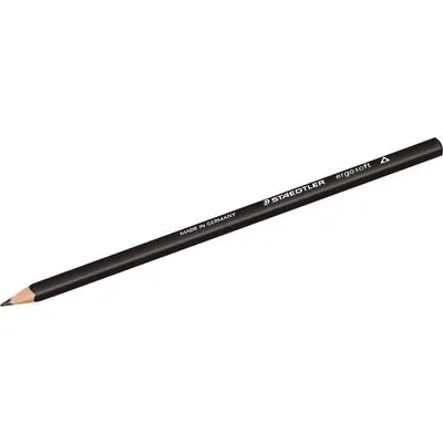 Produktbild von Staedtler Buntstift ergosoft schwarz100%