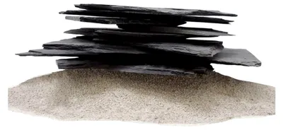 Produktbild von Schieferplatten für Aquarien I Natursteine 10kg schwarz-grau I 10-30 cm pro Stein I Dekoration für Aquascaping und Terrarien