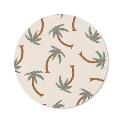 Produktbild von MuchoWow® Mauspad Mousepad Palme - Muster - Pastell 50x50 cm - Mousepads - Maus Mat - Pad - Mausunterlage - Vinyl