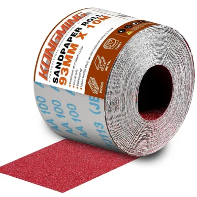 Produktbild von Schleifpapier Rolle 93 mm x 10 m Körnung 100 für Handschleifer