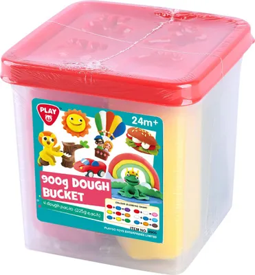 Image de Play pâte à modeler set de jeu seau 900 grammes jouet créatif coloré