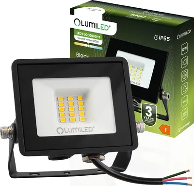 Produktbild von LUMILED LED Strahler 10W Superhell Außenstrahler 900Lm LED Fluter Strahler für Außen IP65 Wasserdicht 4000K Neutralweiß Scheinwerfer Flutlichter schwarz Flutlichtstrahler