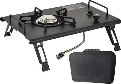 Obrázok produktu pre Kompaktný kempingový varič 2000 W na plyn, čierny