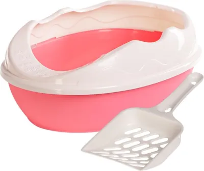 Produktbild von Furrever Friends Purrfect Point Pink mit Scoop - kleine Katzentoilette mit Schaufel Furrever Friends