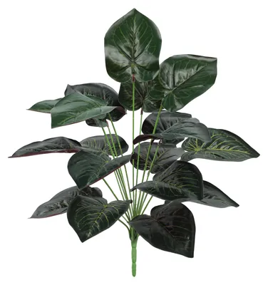 Produktbild von Künstliche Grünpflanzen, 18 Zweige, UV-beständig, realistische Monstera-Pflanzen, künstliches Grün, Dekoration für Hochzeiten, Partys, drinnen und draußen, Garten.