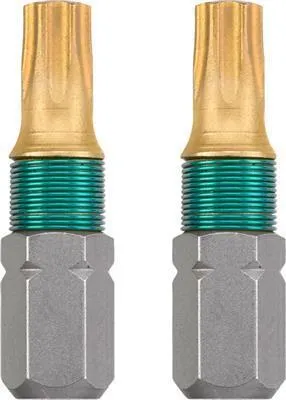 Zdjęcie produktu dla kwb 49124220, 2 szt., Torx, T20, Stal, Tytan, 25 mm, 25,4 / 4 mm (1 / 4")