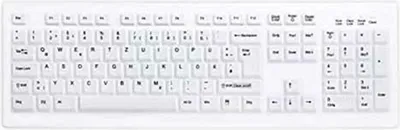Obrázok produktu pre Klávesnica Cherry AK-C8100F-UVS-W USB biela Qwerty španielska