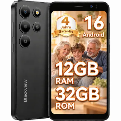 Produktbild von 2026 Blackview-Oscal Wave 2C 5" ultraleicht Handy Ohne Vertrag,Android 16, 12+32GB, Face ID, Dual SIM, 1080P, gratis TPU Protective Case