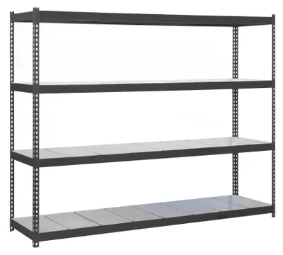 Image de Etagère Sans Vis Ecoforte 1507-4 Metal Antracite/galva Antracite/galva 2000x1500x750 - Simonrack