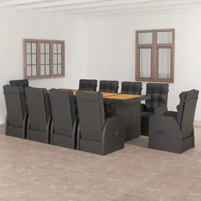 Image de Salon de jardin avec coussins en poly rotin Set de table