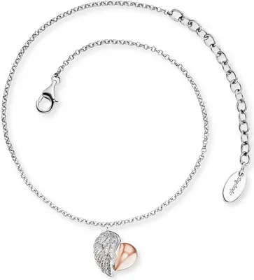 Produktbild von Engelsrufer ERF-HEARTWING-BIR Fußkette Silber Heartwing Roségoldfarben
