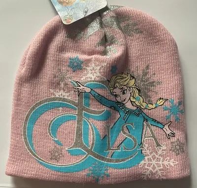 Produktbild von Frozen Anna Elsa Die Eiskönigin Winter Mütze Kinder Mädchen Strickmütze Beanie rosa Größe 54