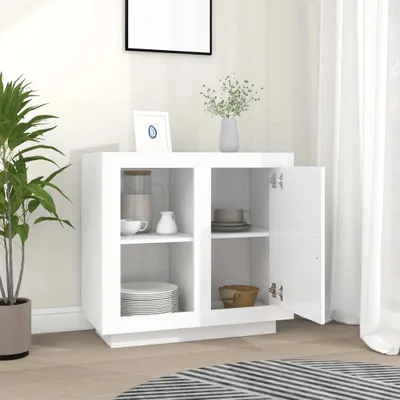 Produktbild von "2026 Aktion"Sideboard - praktischem Design - Wohnzimmerschrank - Kommde für Flur - Weiß 80x40x75 cm DEMöbel 1820286