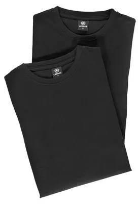 Produktbild von LERROS Doppelpack T-Shirt Rundhals in Premium Baumwollqualität , Farbe: BLACK , Größe: L
