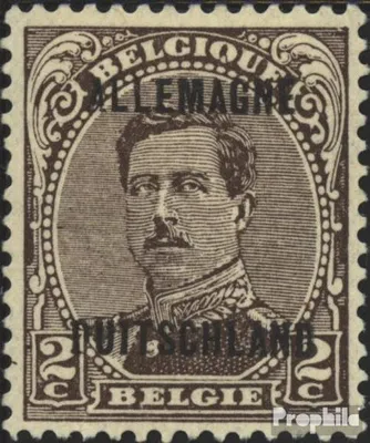 Produktbild von Briefmarken Belgische Post Rheinland 1919 Mi 2 postfrisch Albert I.