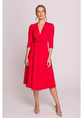 Immagine prodotto di Stylove Abito midi da donna Gajza S404 rosso S