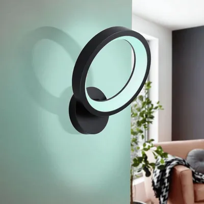 Image de EGLO Marghera-C, approfondi, rond, 1 ampoule(s), ampoule(s) non remplaçable(s), 6500 K, noir, blanc