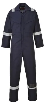 Produktbild von Portwest FR50 Flammhemmender, antistatischer Overall 350 g Navy Tall Gr. M