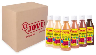 Produktbild von JOVI Kindermalfarben-Set flüssige Tempera 6 x 250 ml Hautfarben