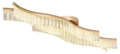 Produktbild von LED Deckenlampe gold, Kristalle klar, L 108 cm