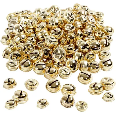 Produktbild von Schellen, D 13+15+17 mm, Gold, 220 sort./ 1 Pck [HOB-500121]