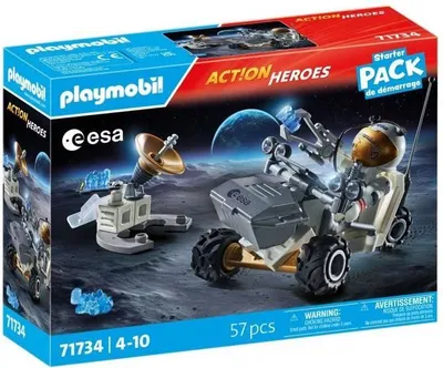 Productafbeelding van PLAYMOBIL Action Heroes Ruimtemissie Startpakket, 57 onderdelen, vanaf 4 jaar, ruimteaavontuur