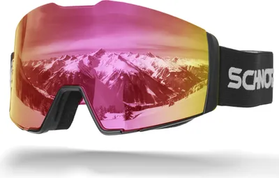 Produktbild von Schnorr Skibrille Edge | Full REVO Pink verspiegelt, Anti-Fog, UV400, 45 mm Band