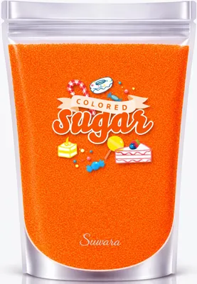 Produktbild von Dekorzucker Zucker Orange Mandarinenorange 100 g für Torten, Zuckerwatte und Popcorn