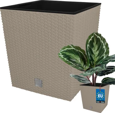 Produktbild von KOTARBAU® Blumentopf 260 mm Übertopf mit Innentopf für Pflanzenzucht Mocca